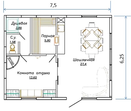 Баня 42 кв.м