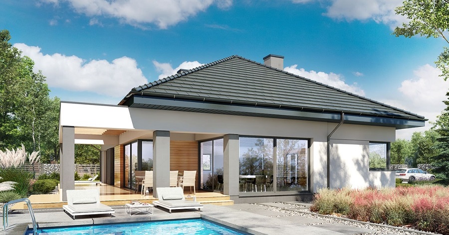 Одноэтажный дом 165 кв.м